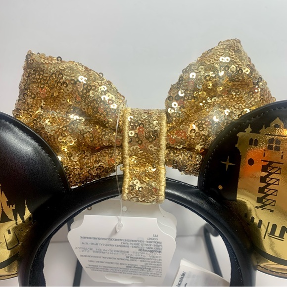 NWT. Disney Park Icons Ear Headband with Removable gold sequin Bow. - Picture 10 of 12